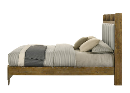 Garcia Upholstered Eastern King Bed with USB and Multi-Compartment Headboard