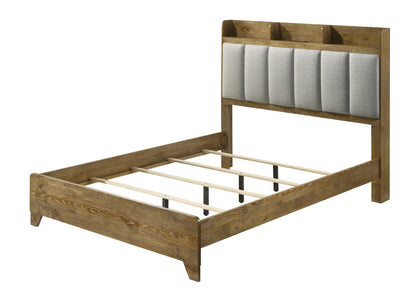 Garcia Upholstered Queen Bed with USB and Multi-Compartment Headboard