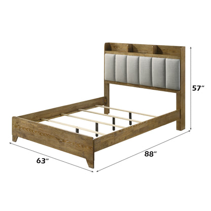 Garcia Upholstered Queen Bed with USB and Multi-Compartment Headboard