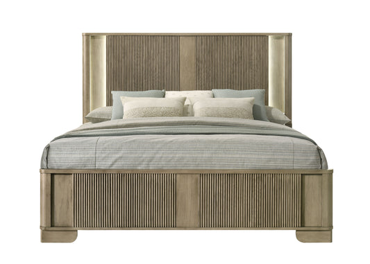 Lakkari Eastern King Bed with LED Lighting