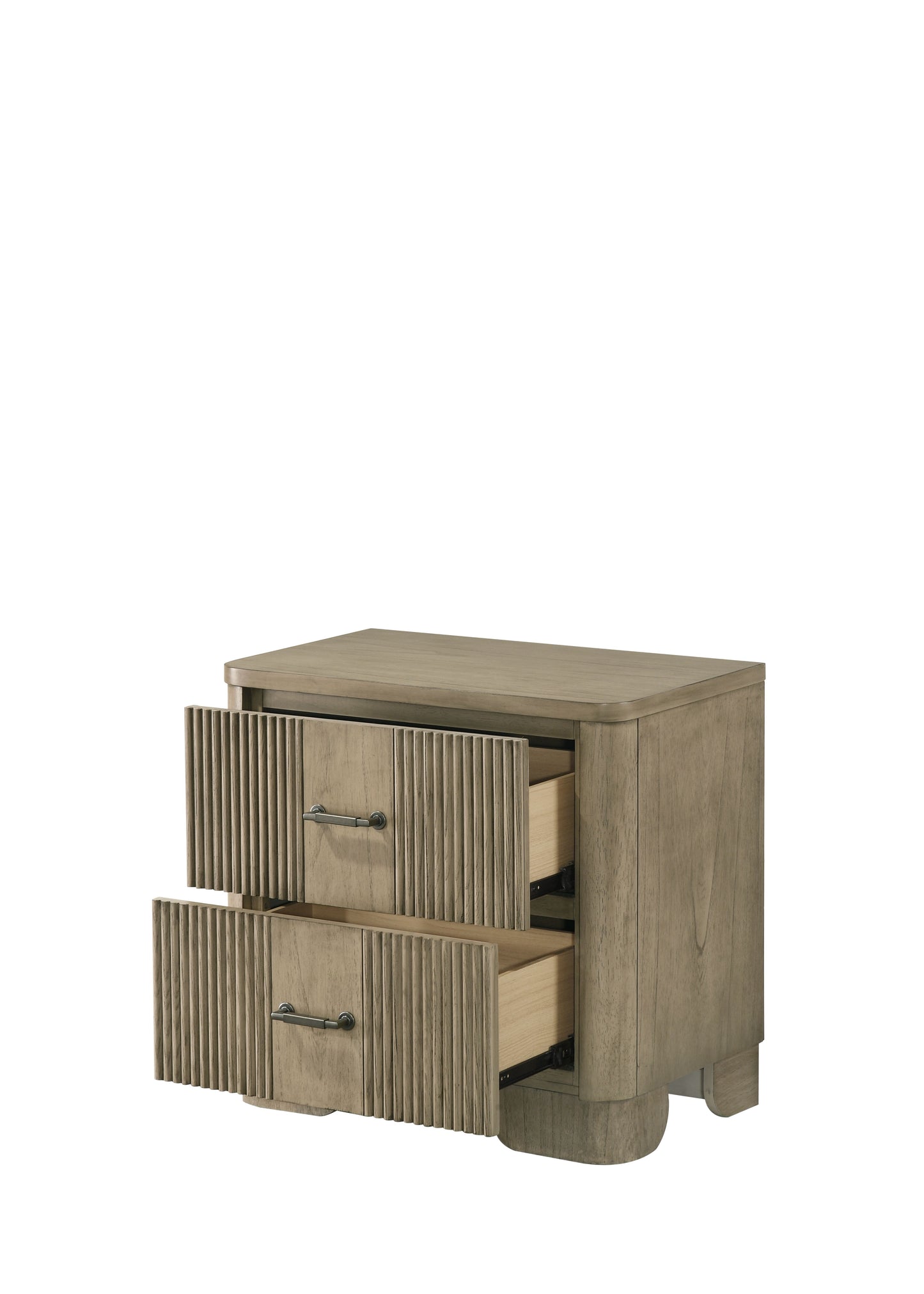 Lakkari 2 - Drawer Rectangular Nightstand with Metal Knob