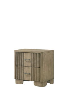 Lakkari 2 - Drawer Rectangular Nightstand with Metal Knob