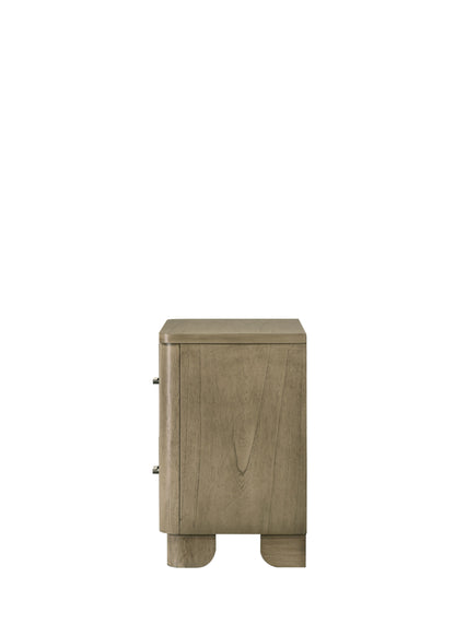 Lakkari 2 - Drawer Rectangular Nightstand with Metal Knob