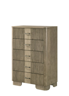 Lakkari 5 - Drawer Rectangular Chest with Metal Knob
