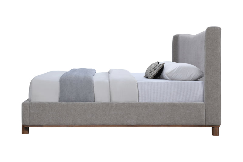 Melbourne Chenille Upholstered Eastern King Bed with Wingback