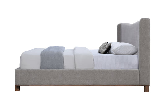 Melbourne Chenille Upholstered Queen Bed with Wingback