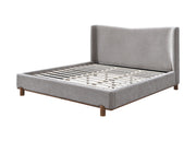 Melbourne Chenille Upholstered Eastern King Bed with Wingback