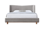 Melbourne Chenille Upholstered Eastern King Bed with Wingback