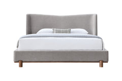 Melbourne Chenille Upholstered Eastern King Bed with Wingback