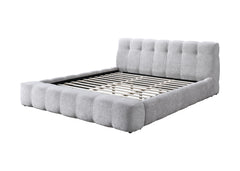 Hannah Chenille Upholstered Queen Bed with Buttonless Tufted Details