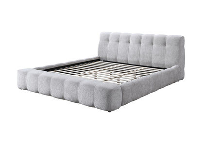 Hannah Chenille Upholstered Queen Bed with Buttonless Tufted Details