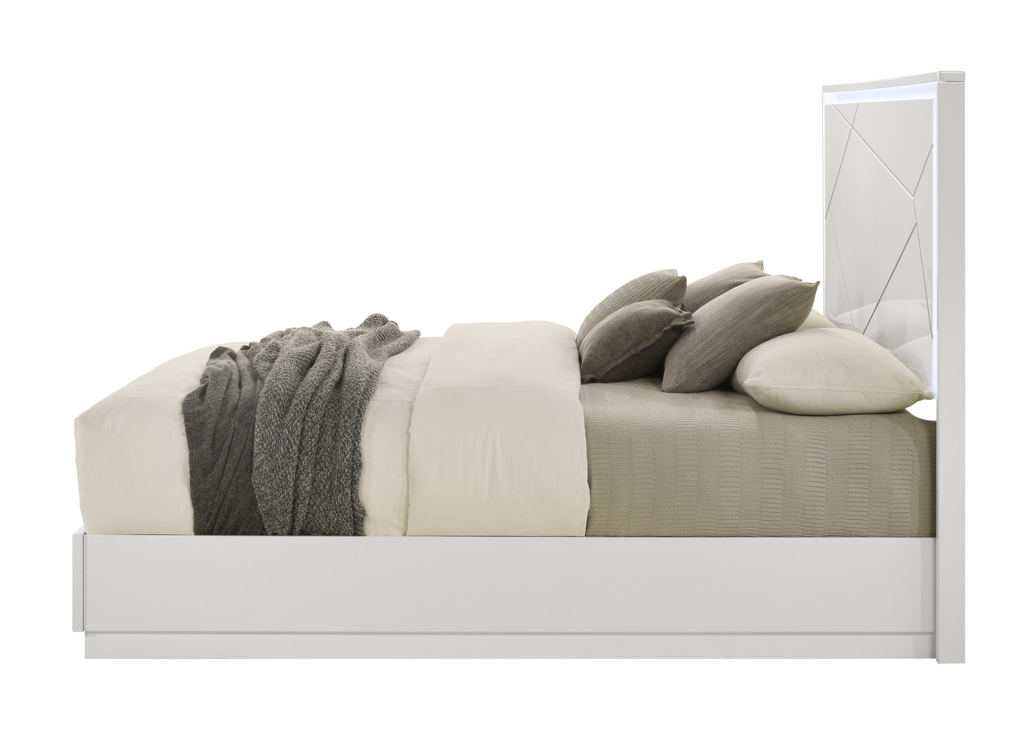 Esther Queen Bed with LED Lighting