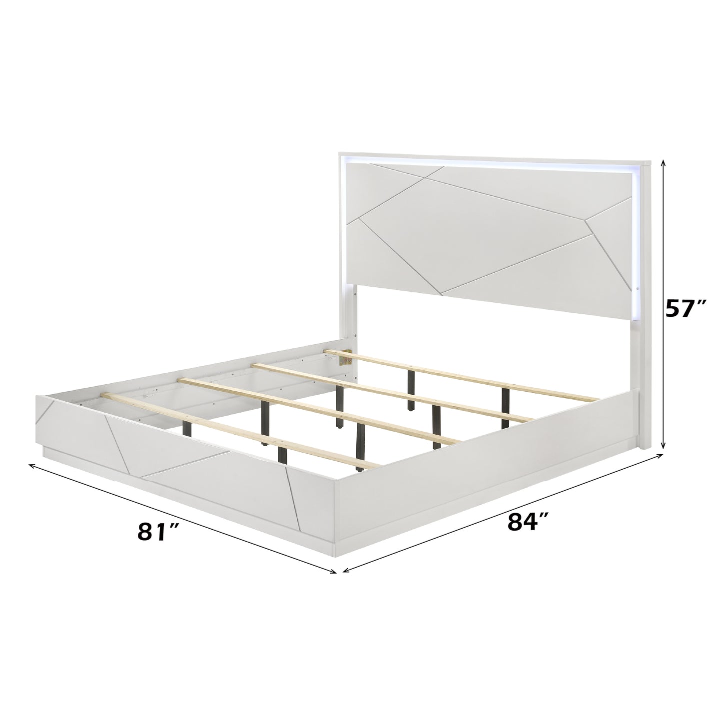 Esther Eastern King Bed with LED Lighting