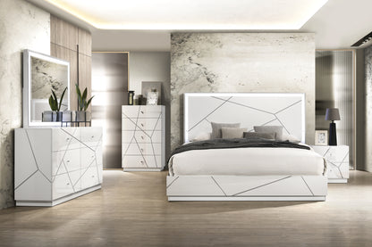 Esther Eastern King Bed with LED Lighting