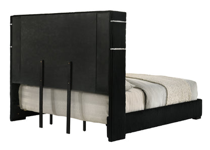 Garner EK Bed with Fireplace, LED, Reading Light, Speaker, Bluetooth & USB