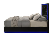 Esther Bedroom Set in Black with LED Lighting