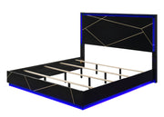 Esther Bedroom Set in Black with LED Lighting