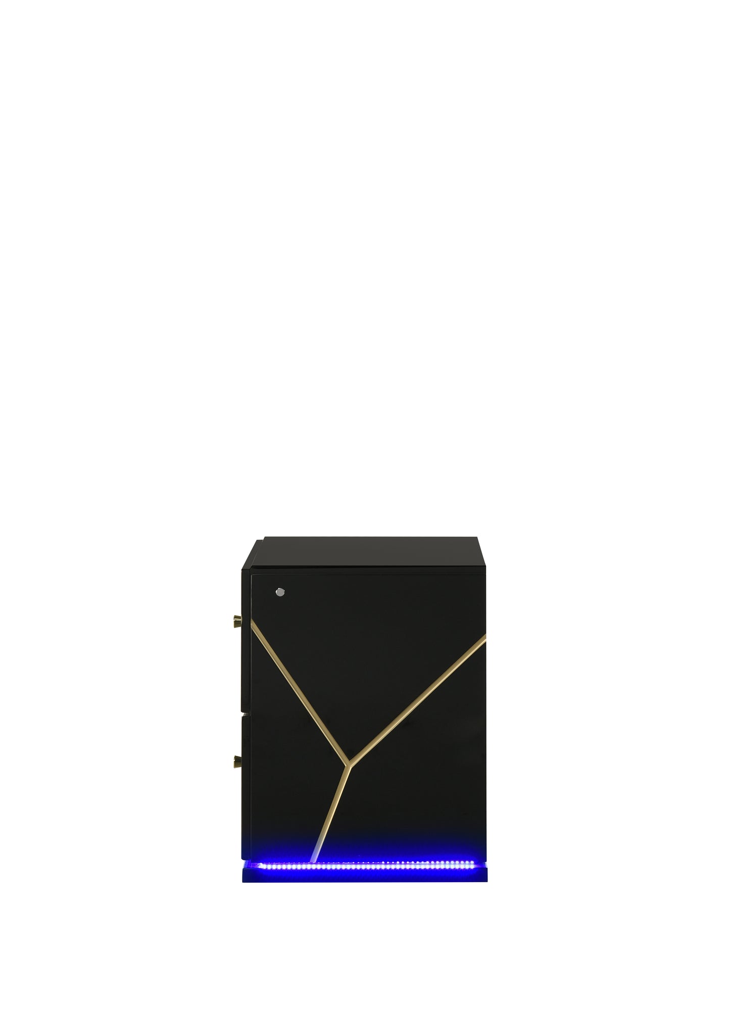 Esther Nightstand in Black with LED Lighting