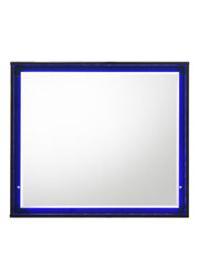 Esther Mirror in Black with LED Lighting