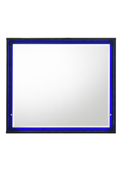Esther Mirror in Black with LED Lighting