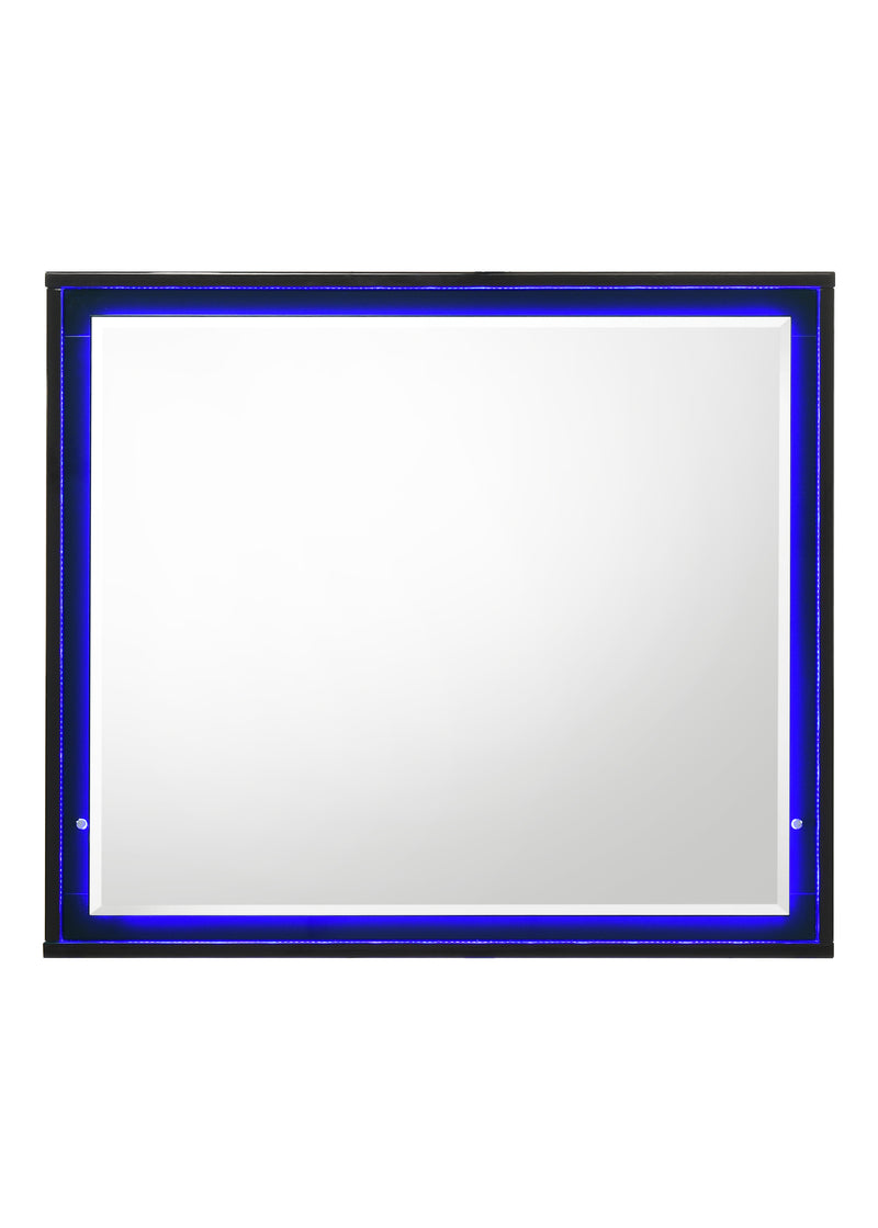 Esther Mirror in Black with LED Lighting