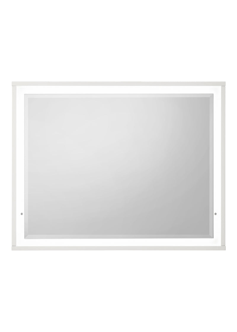 Esther Mirror in White with LED Lighting