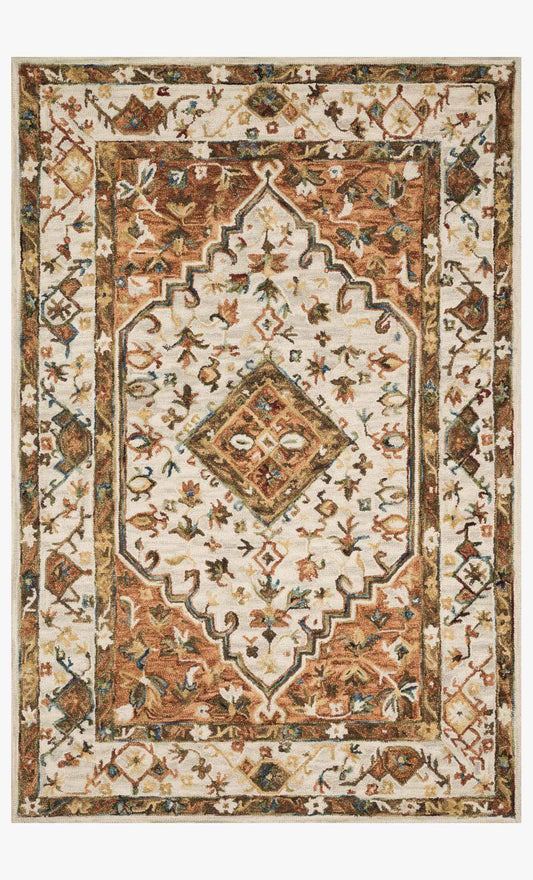 Loloi Beatty BEA-01 Ivory / Rust