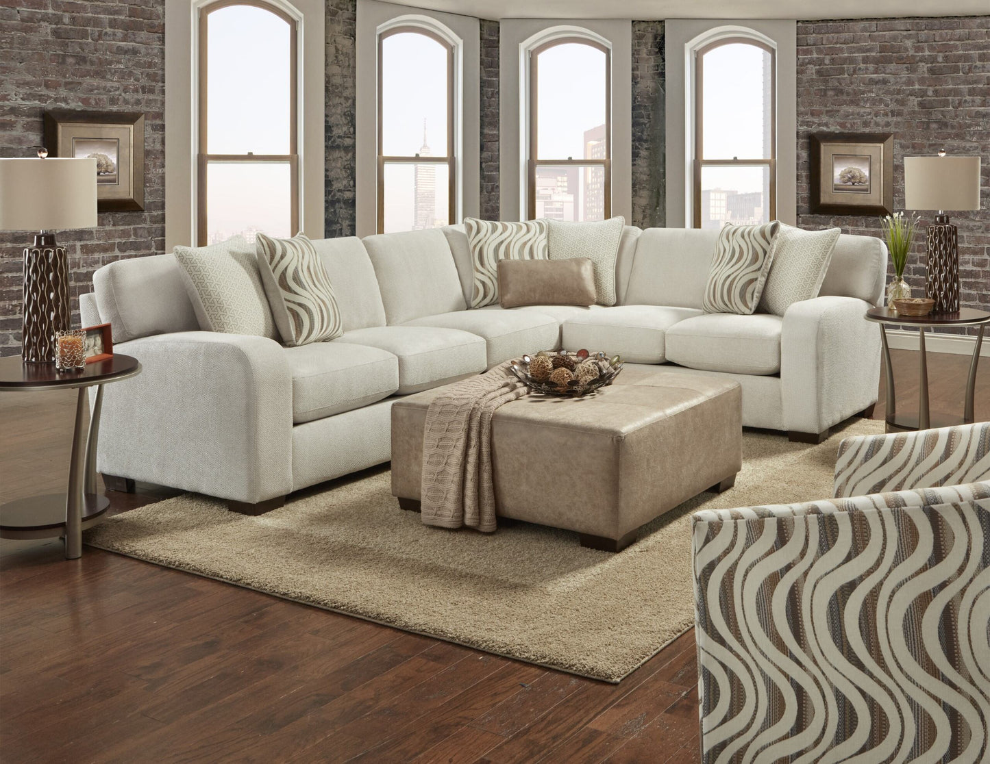 Left Side Sectional Sofa 2PC Set