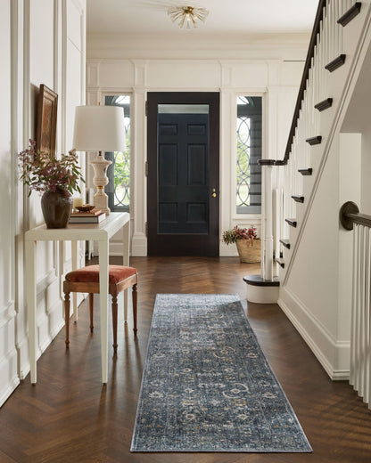 Jean Stoffer x Loloi Bradbury BRU-03 Ocean / Gold