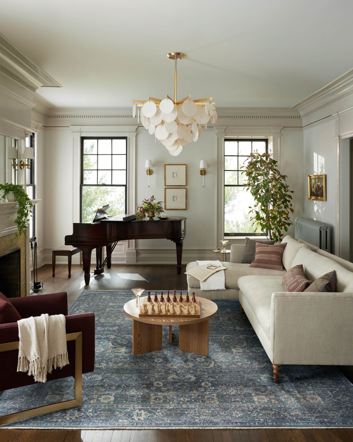 Jean Stoffer x Loloi Bradbury BRU-03 Ocean / Gold