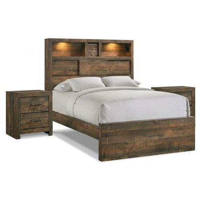 Bailey 3PC Bedroom Set with 2 Nightstands