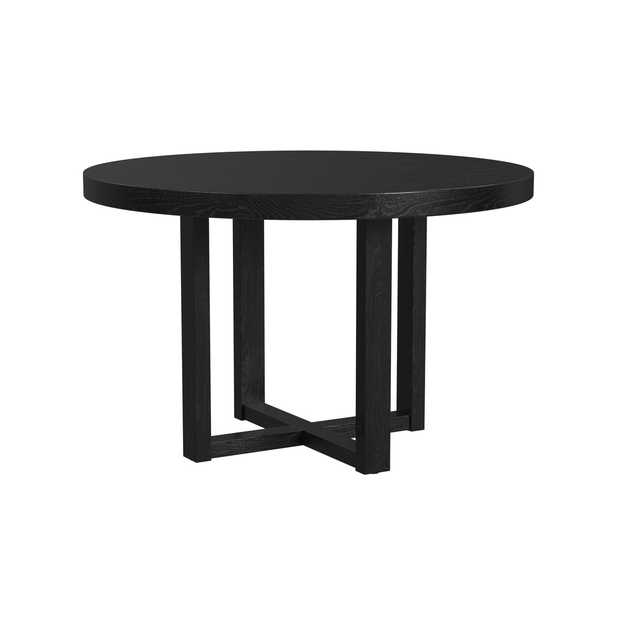 Bahama Breeze 47.5" Round Dining Table In Black
