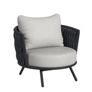 Bali Chairs with Olefin Grey in Dark Grey (Set of 2)