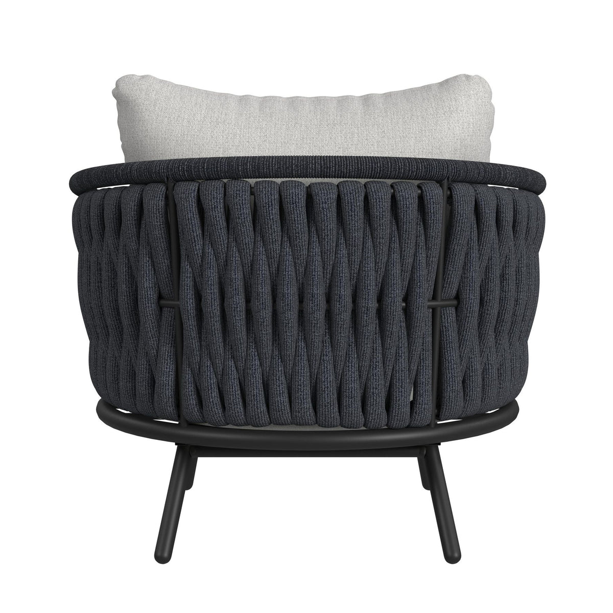 Bali Chairs with Olefin Grey in Dark Grey (Set of 2)