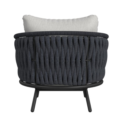 Bali Chairs with Olefin Grey in Dark Grey (Set of 2)