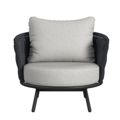 Bali Chairs with Olefin Grey in Dark Grey (Set of 2)