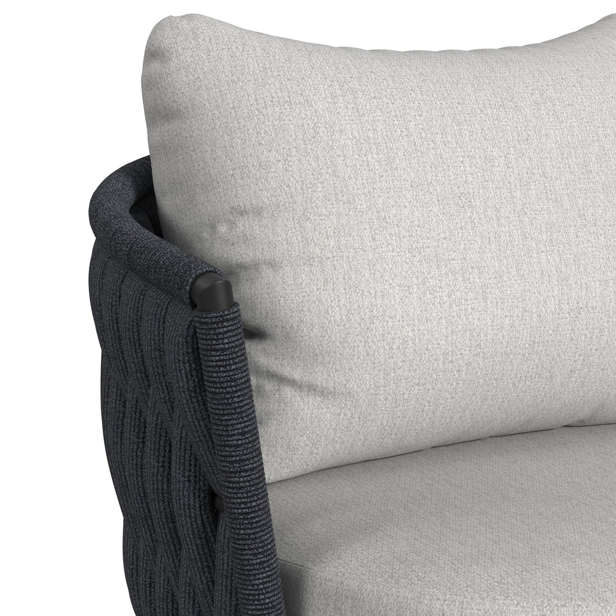 Bali Chairs with Olefin Grey in Dark Grey (Set of 2)
