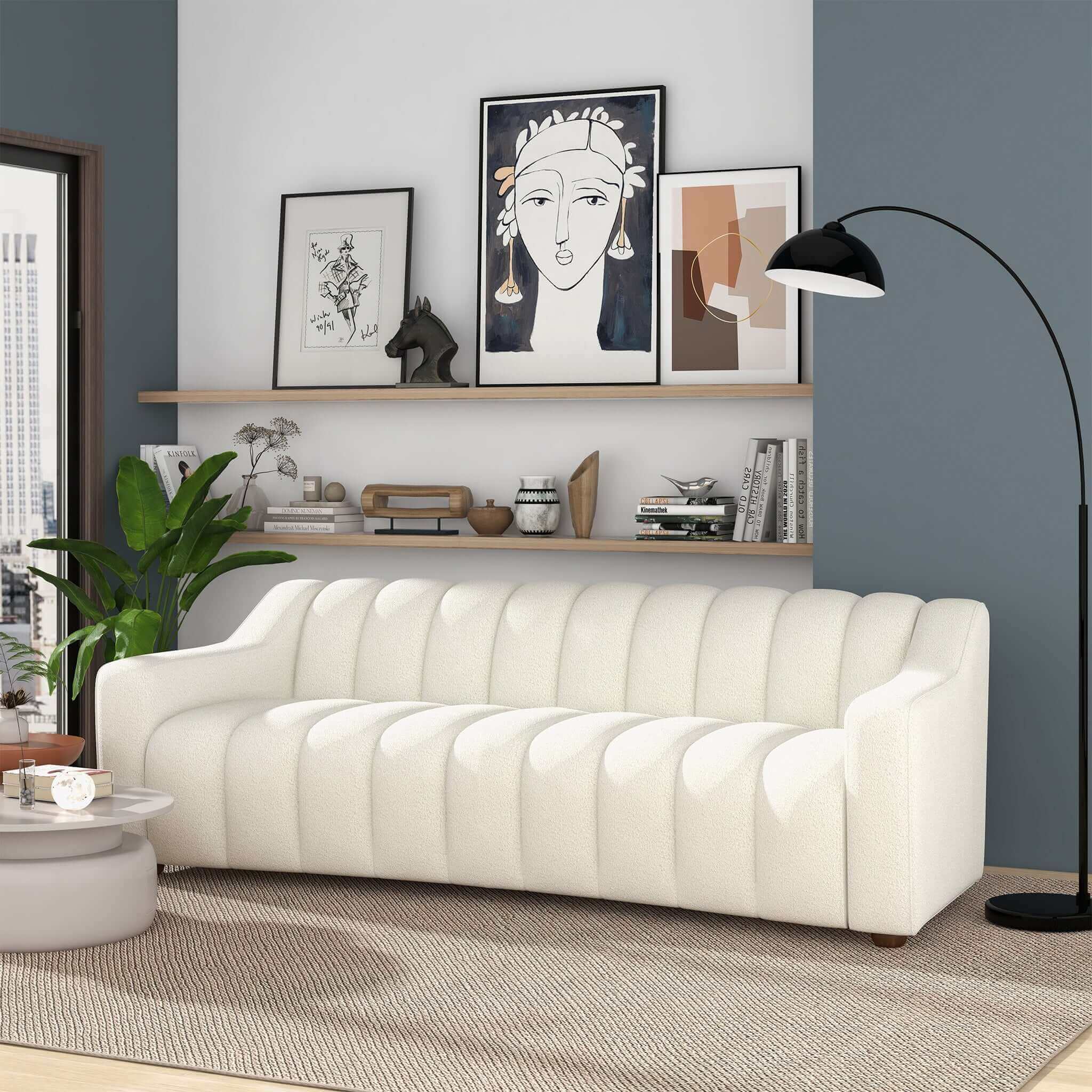 Ashcroft Imports Marcus Tight Back Couch