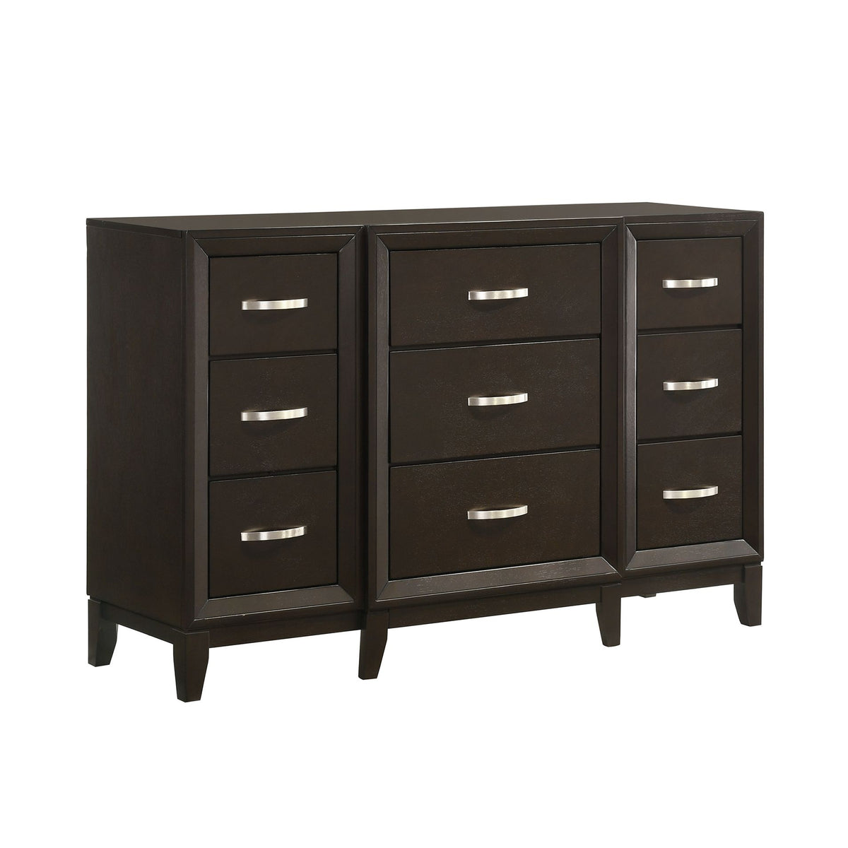 Beaumont 9-Drawer Dresser In Merlot