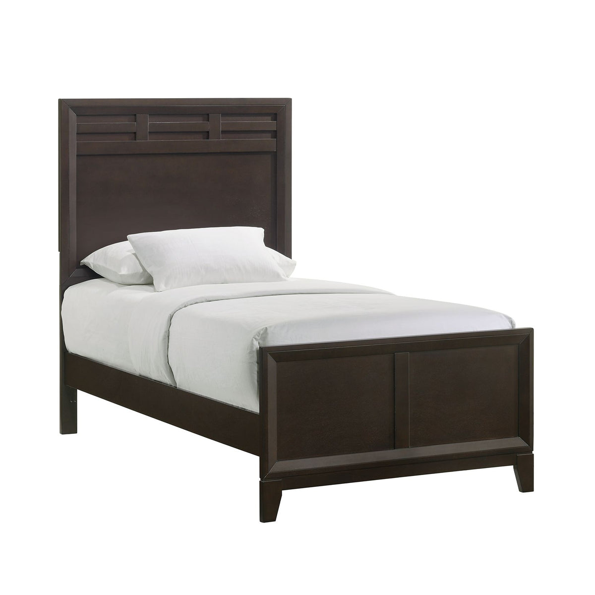 Beaumont Twin Panel Bed In Merlot