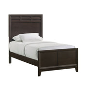 Beaumont Twin Panel Bed In Merlot