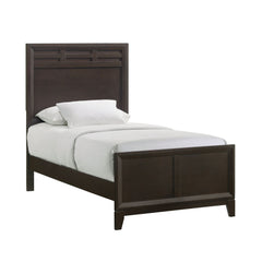 Beaumont Twin Panel Bed In Merlot