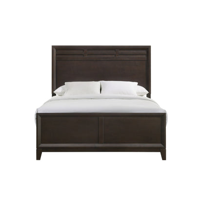 Beaumont Queen Panel Bed in Merlot