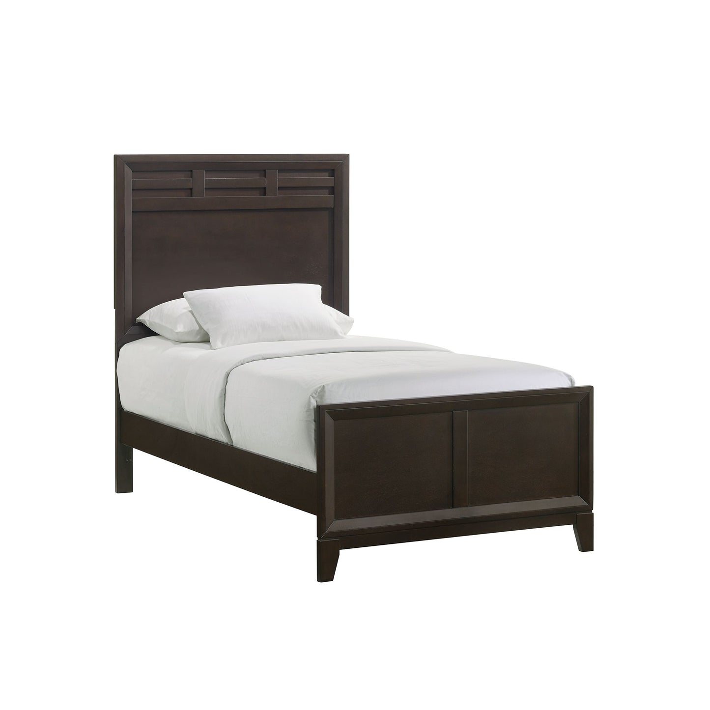 Beaumont Twin Panel Bed in Merlot