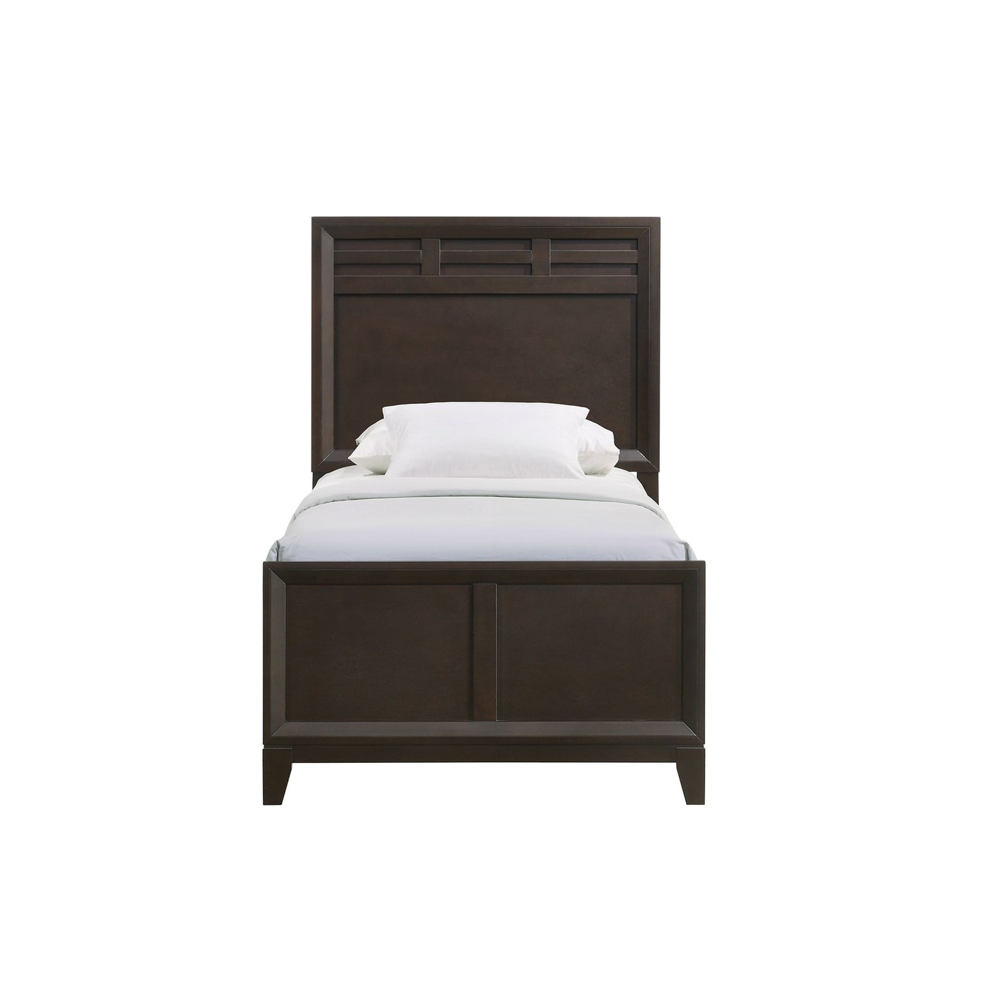 Beaumont Twin Panel Bed in Merlot