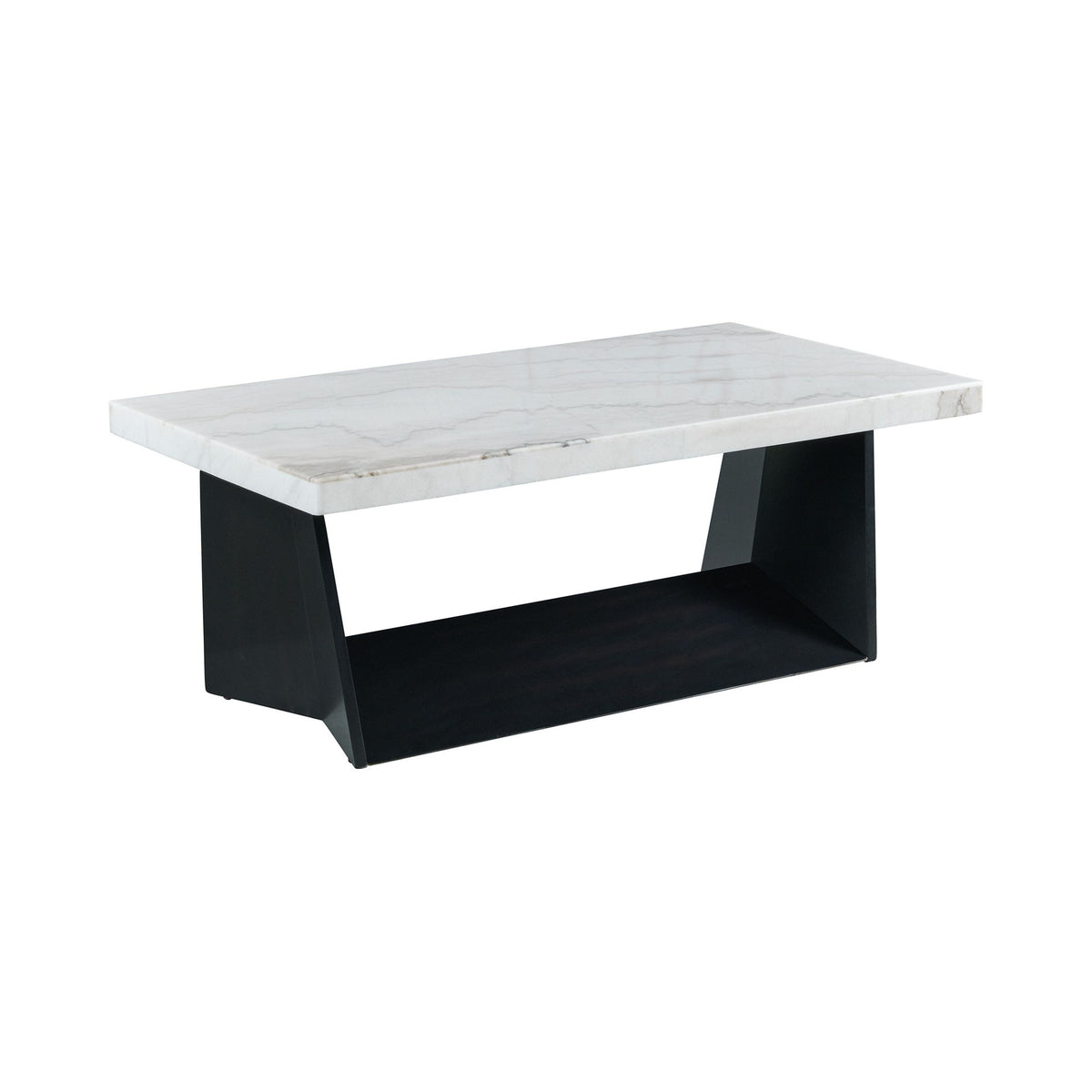 Beckley Coffee Table Complete In White Marble Top