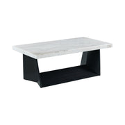 Beckley Coffee Table Complete In White Marble Top