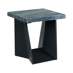 Beckley End Table Complete In Dark Marble Top