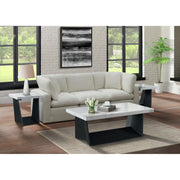 Beckley Coffee Table Complete in White Marble Top