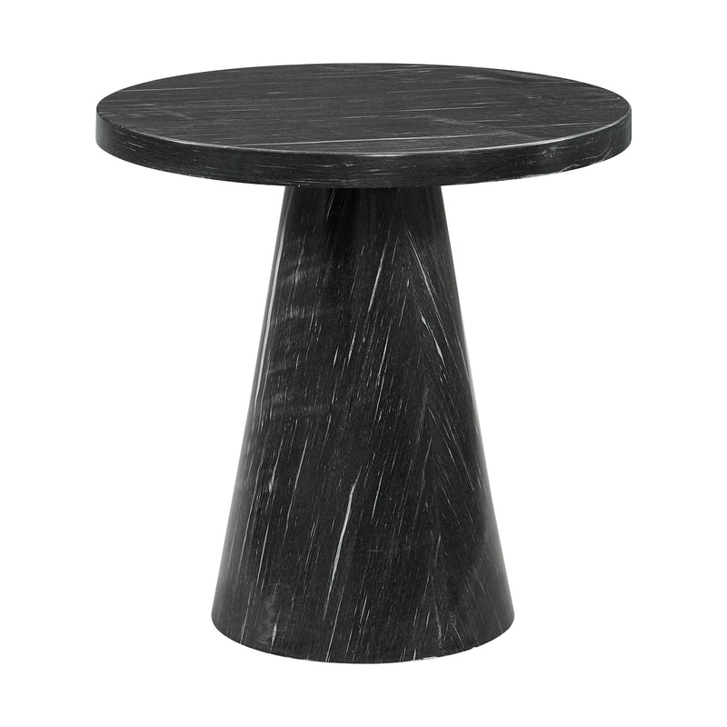 Bellini Round Occasional End Table Complete In Grey